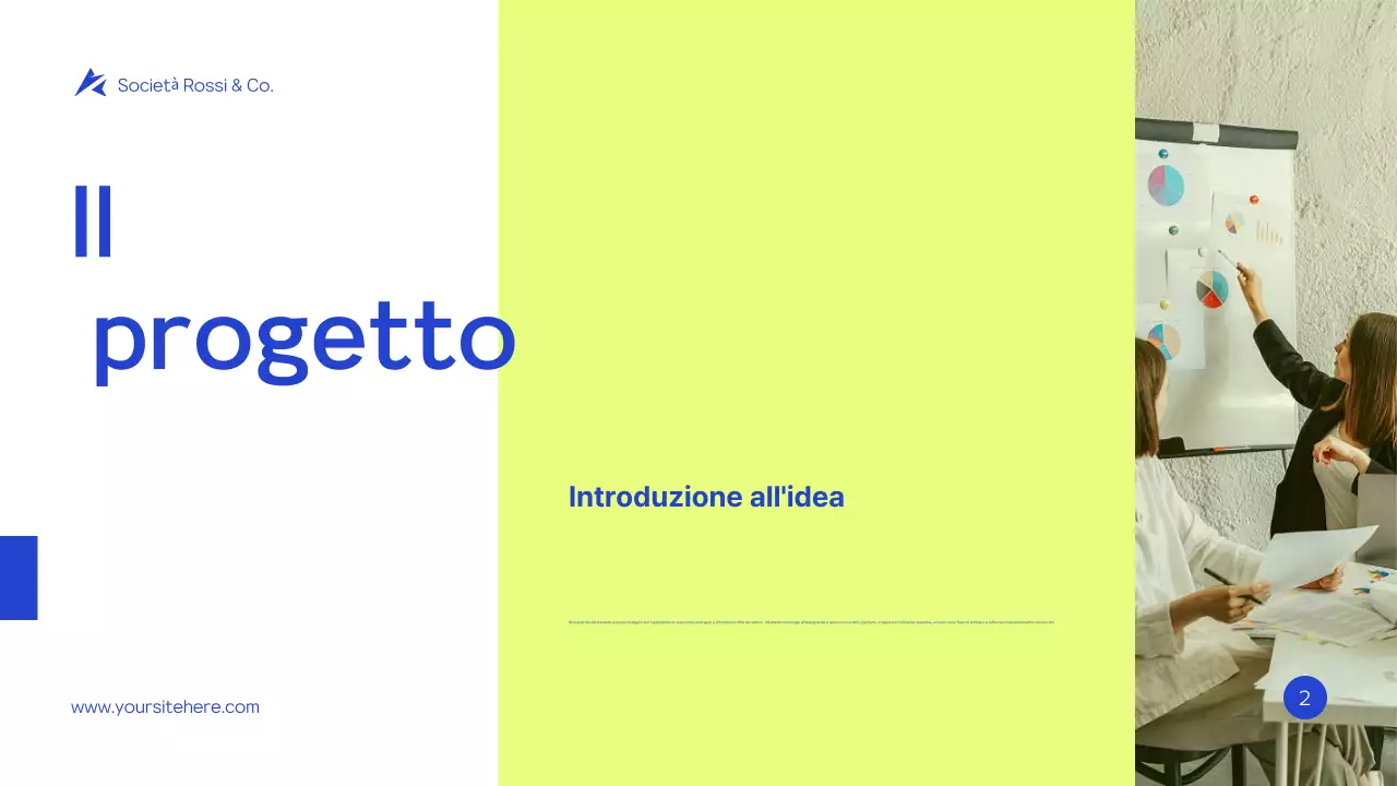 Documento di proposta di un progetto moderno e verde