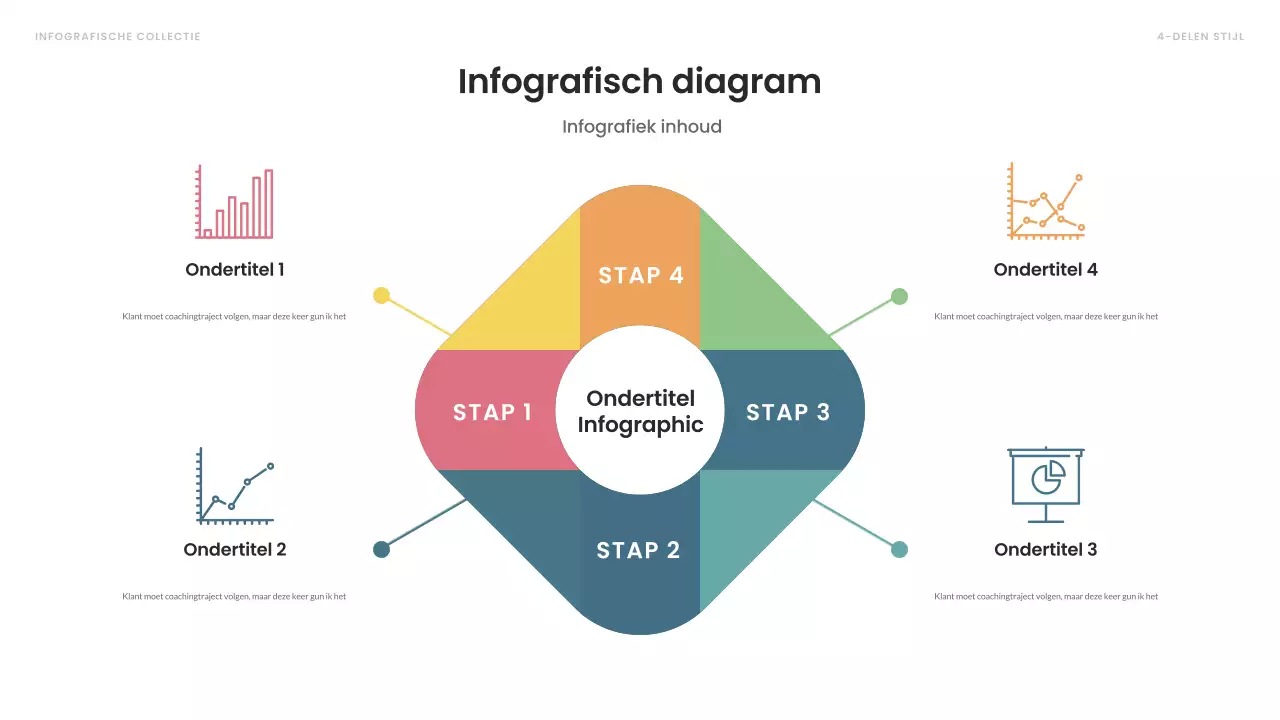 kleurrijke moderne infographic layout