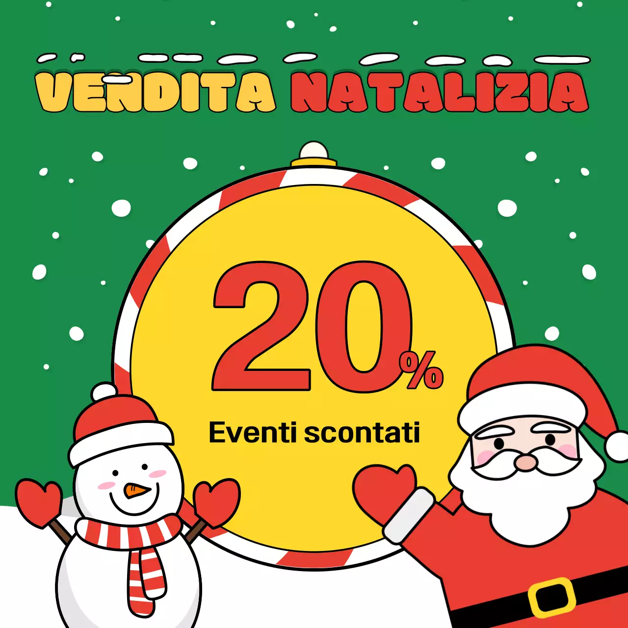 Rosso Semplice Vendita di Natale