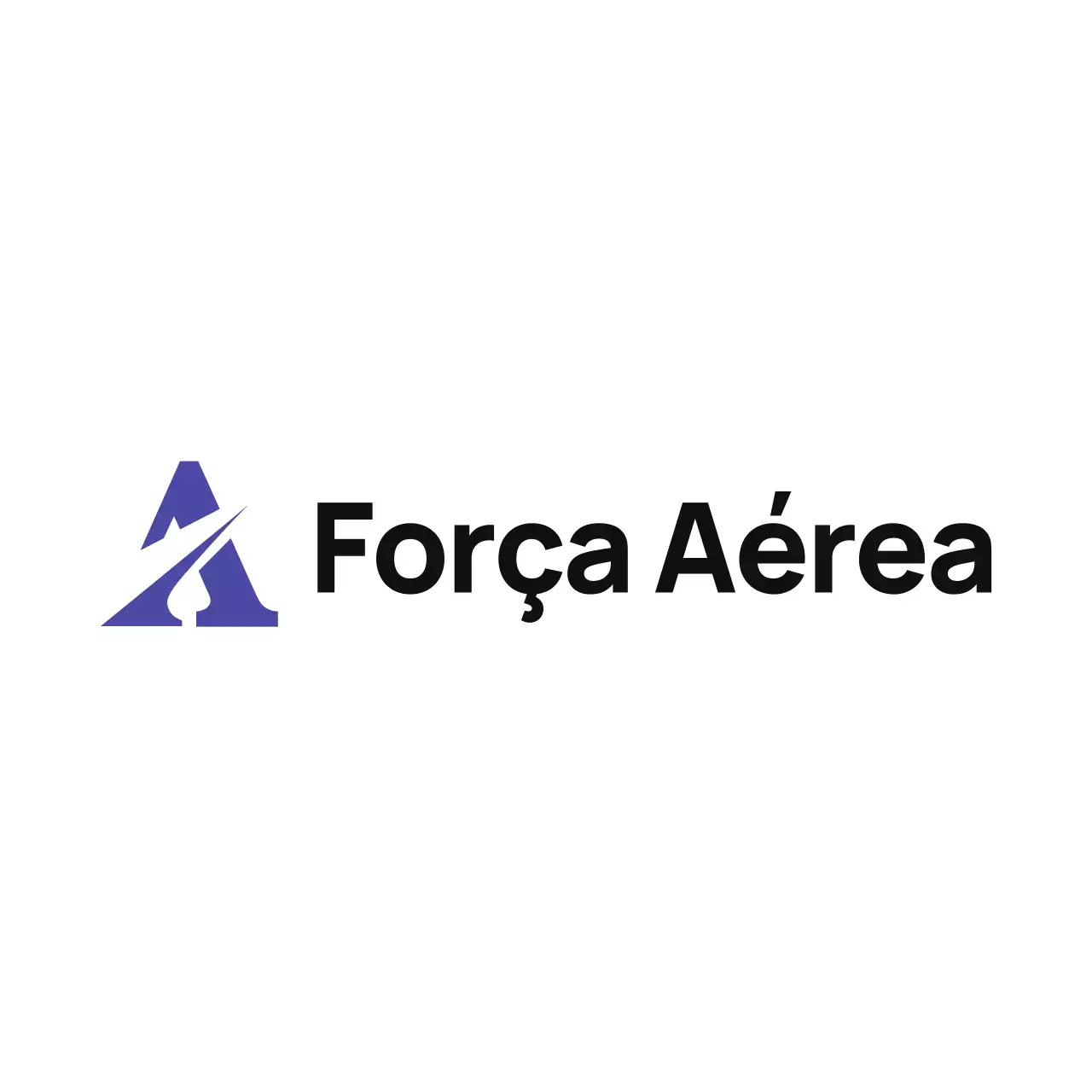 Logótipo moderno azul de uma companhia aérea