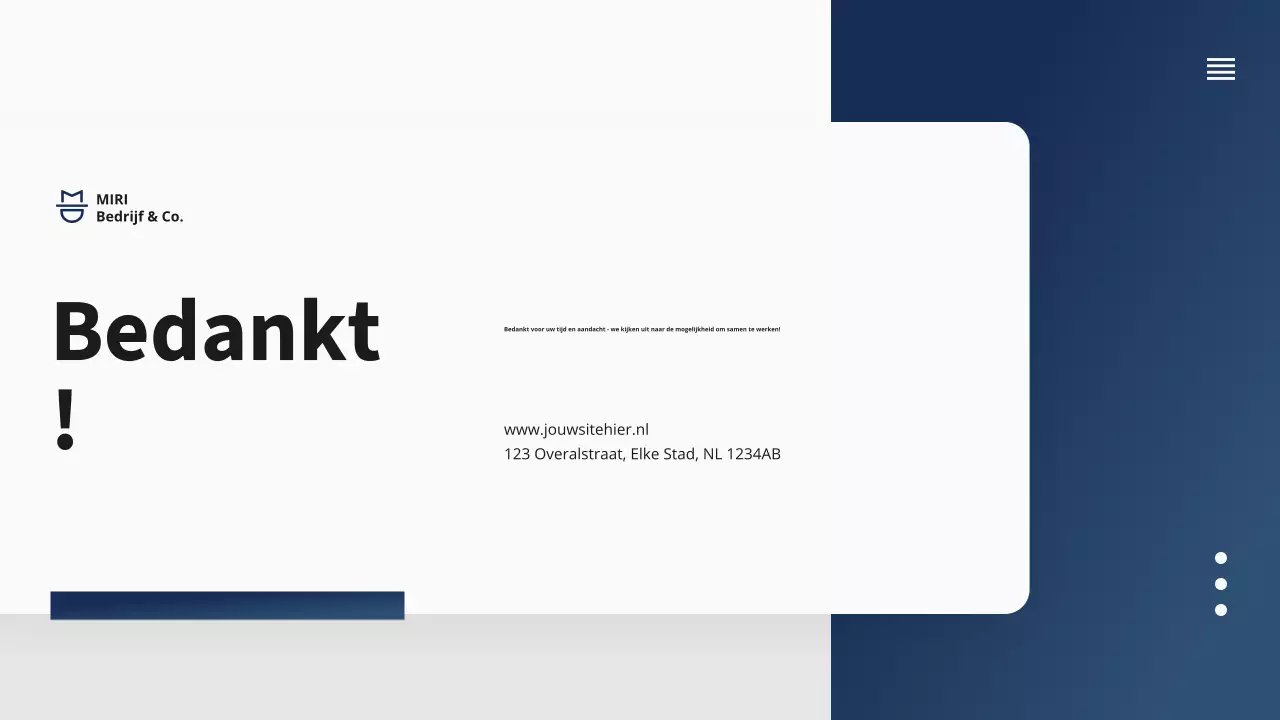 Navy Business Project Voorstel Presentatie