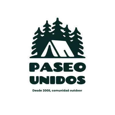 logotipo negro experiencias al aire libre estilo minimalista