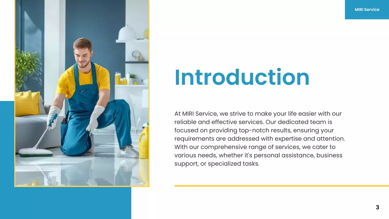 Blue Modern Cleaning Presentation