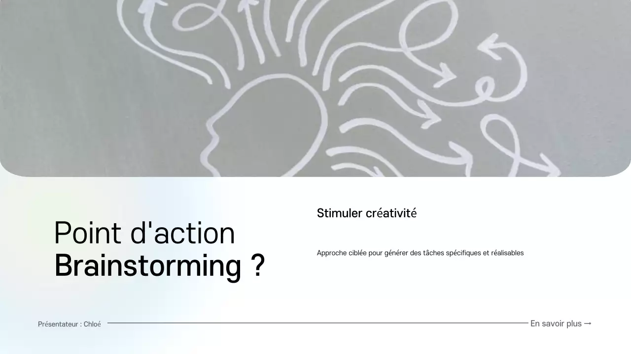 guide de brainstorming numérique bleu et vert propre