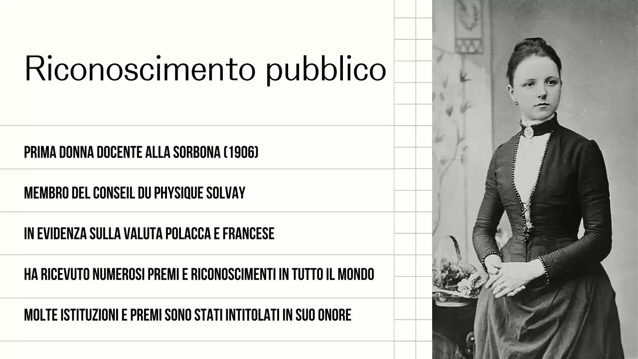 Esplorare la vita di Marie Curie Presentazione semplice nero-beige