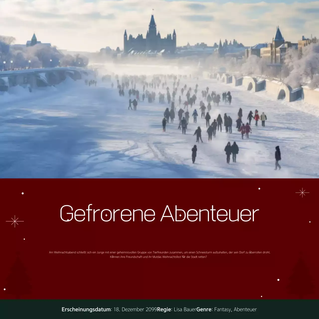 Rote gemütliche Weihnachtspicks