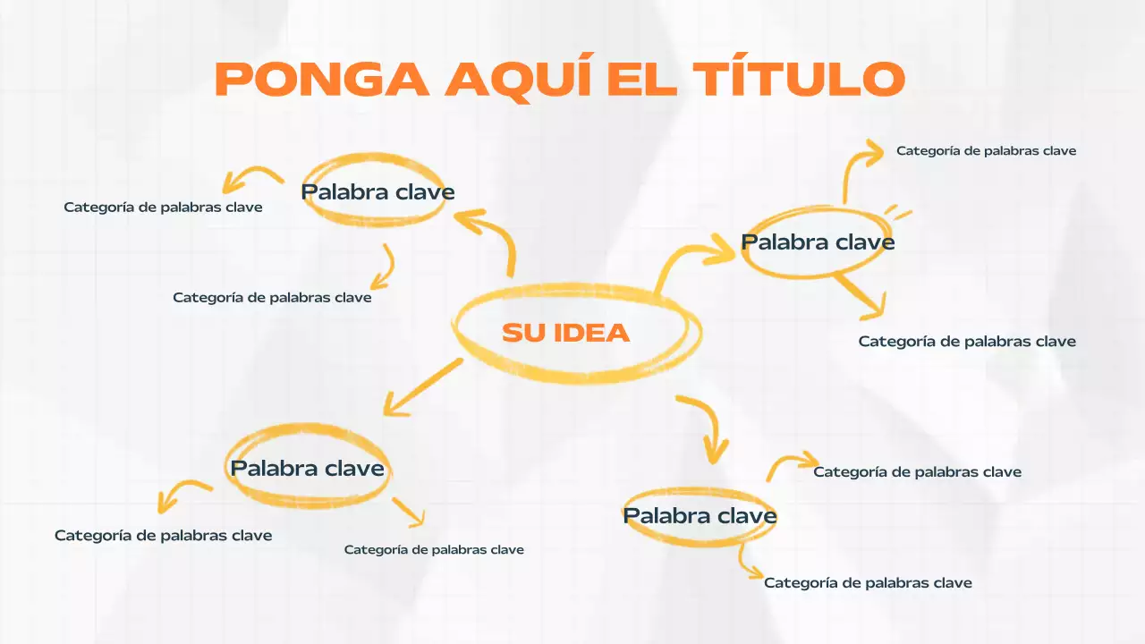 documento de lluvia de ideas orange modern