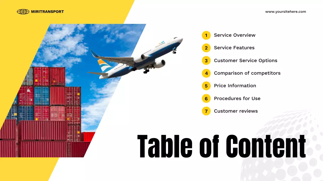 Yellow Modern Transport Presentation