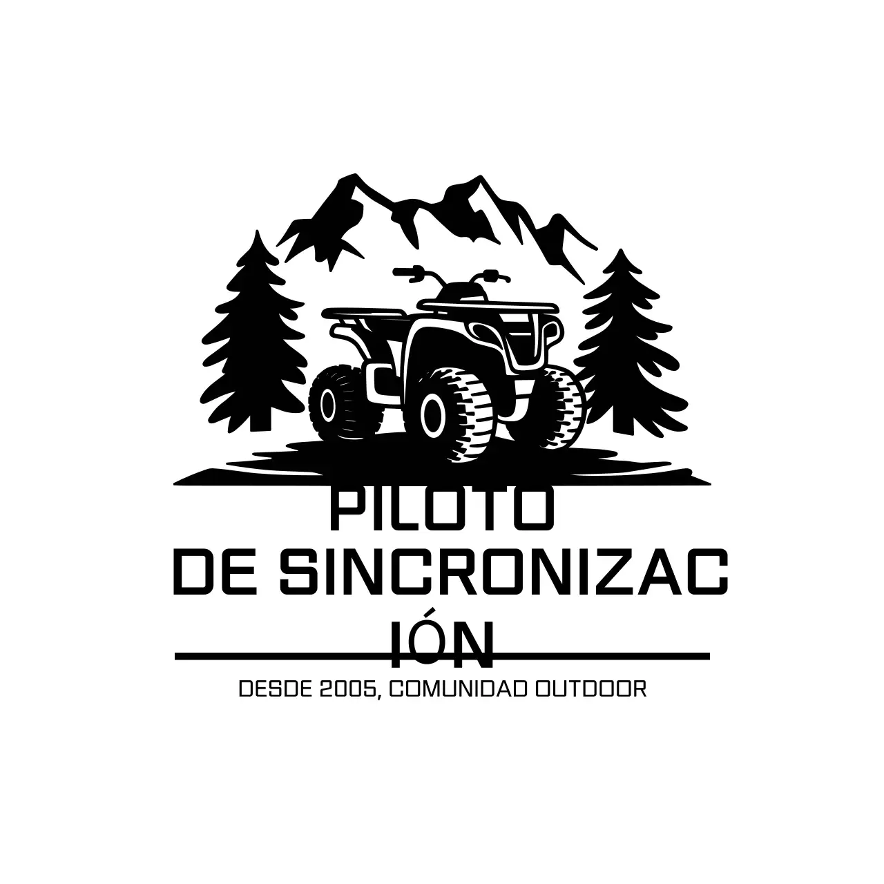 logo rústico negro para exteriores