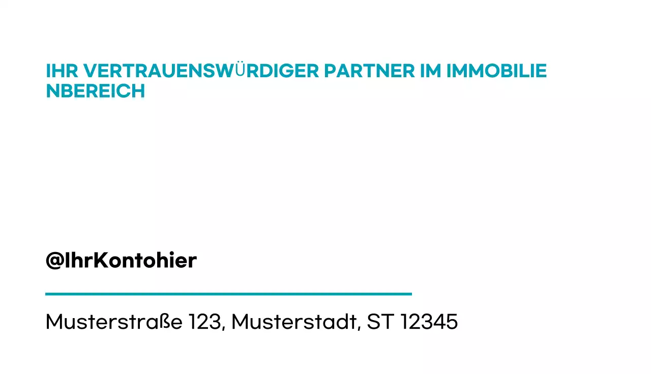 teal moderne immobilien karte