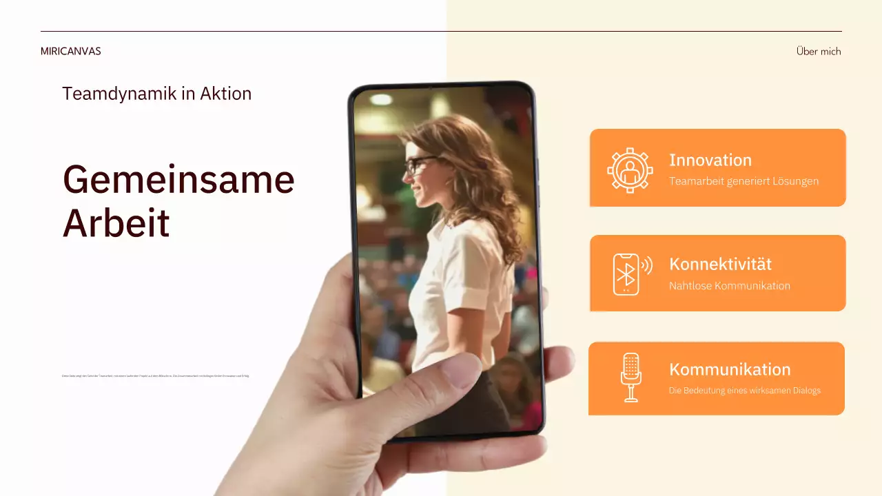 orange modern moderne Selbstdarstellung pitch