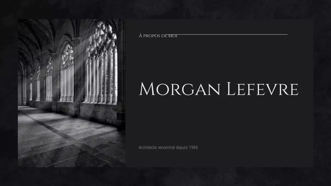 Profil minimaliste noir