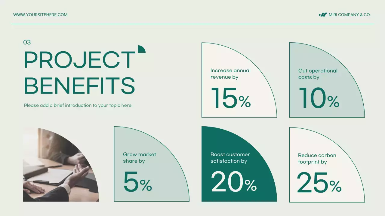 Green Minimal Project Proposal Document Presentation