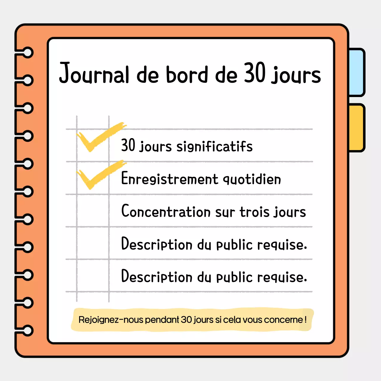 Orange Simple Diary Diary