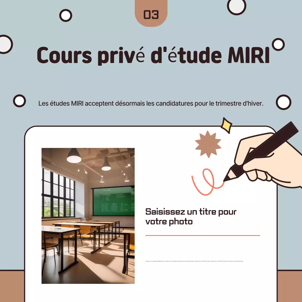 Recrutement de stagiaires bleu clair