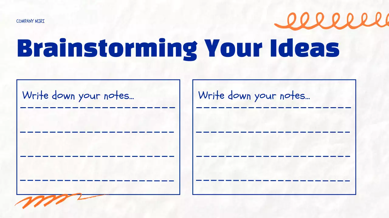 Blue Modern Brainstorming Guide Presentation