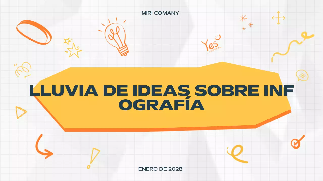 documento de lluvia de ideas orange modern