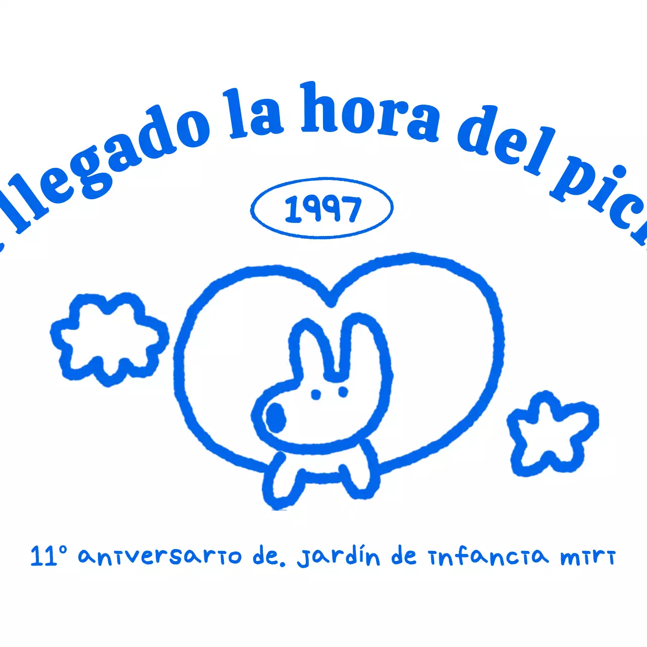 Bonitas conmemoraciones del jardín de infancia pintadas a mano