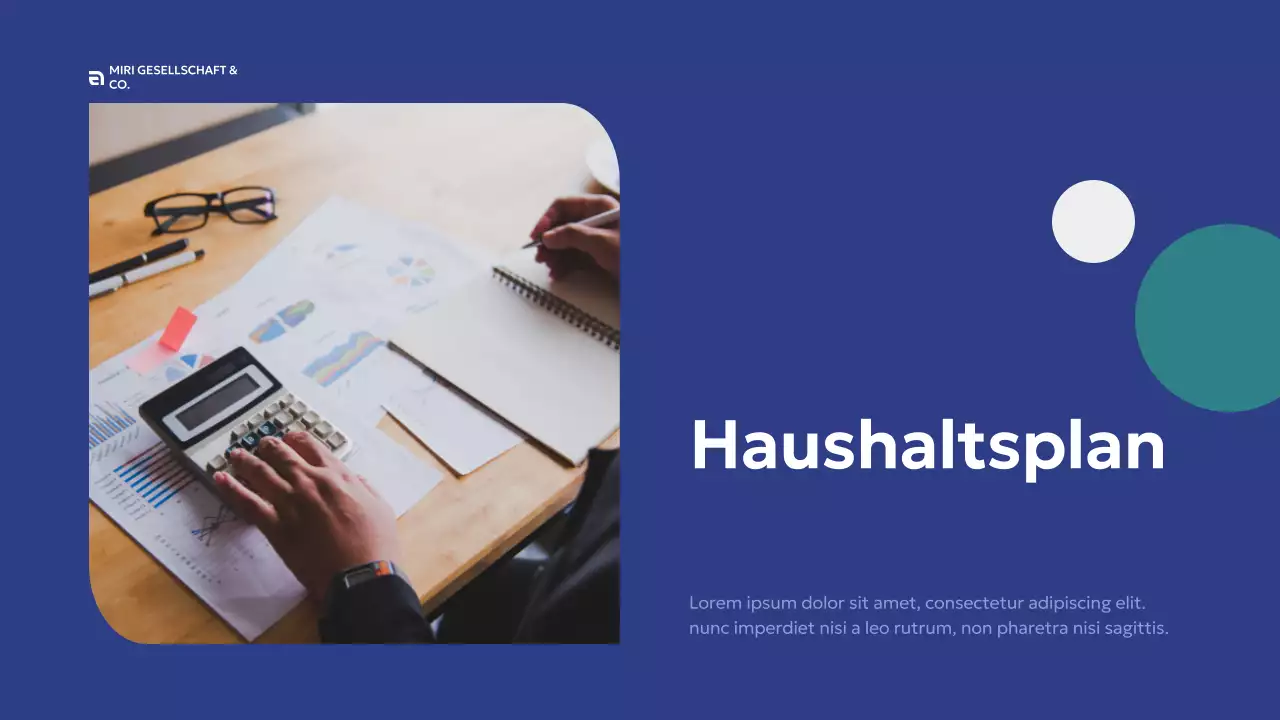 blue modern business proposal