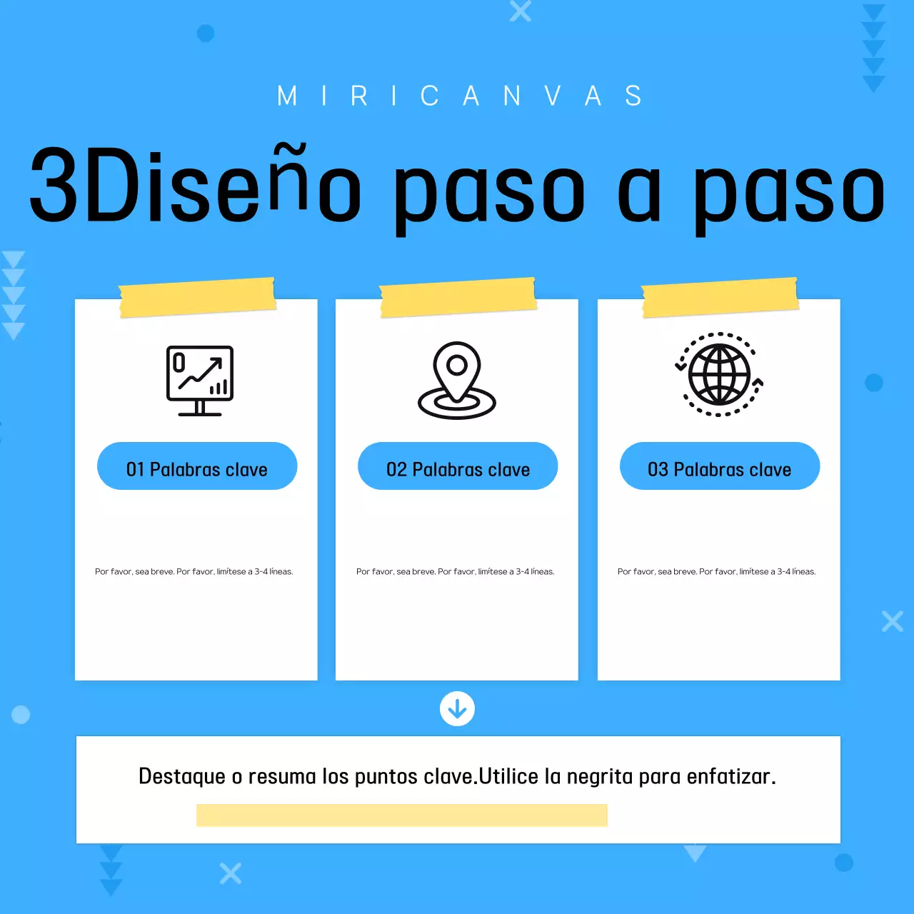 Un sencillo boletín empresarial en azul claro y blanco