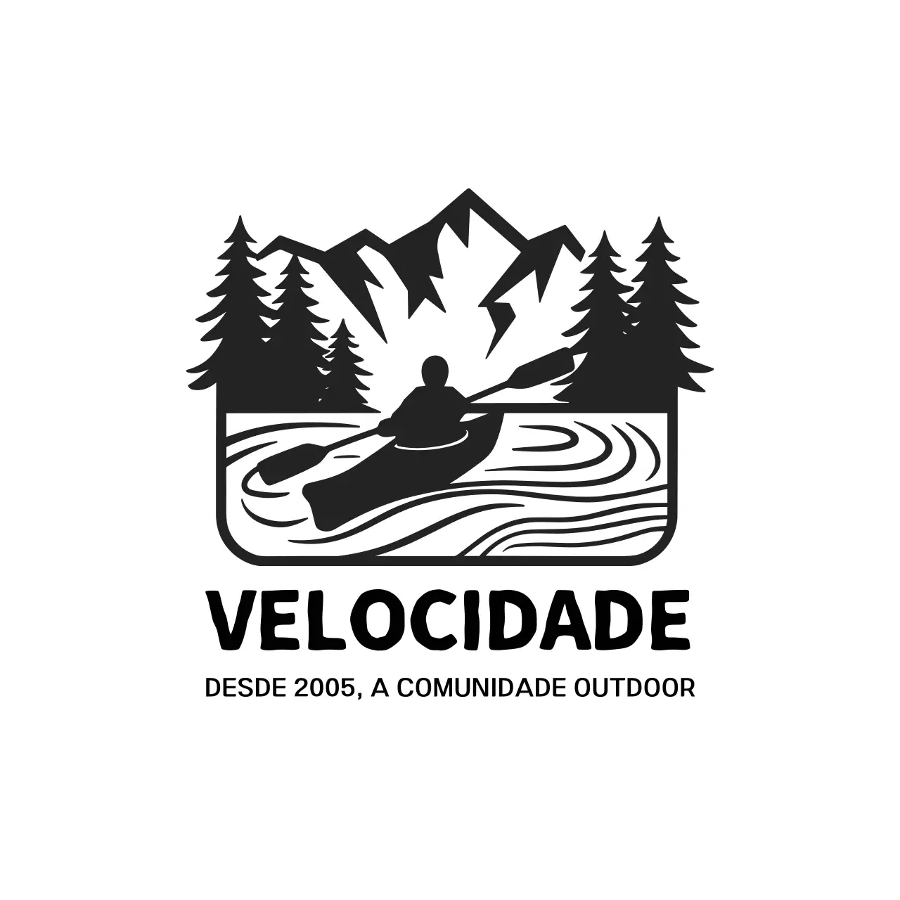 logótipo preto minimalista para exterior