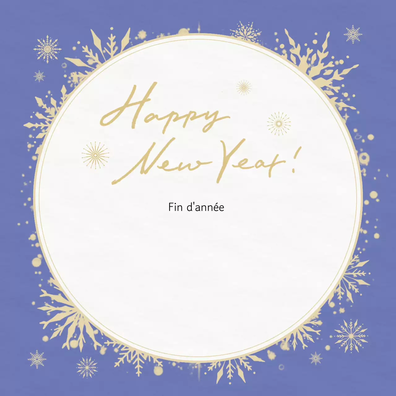 Blue Simple Holiday Greetings