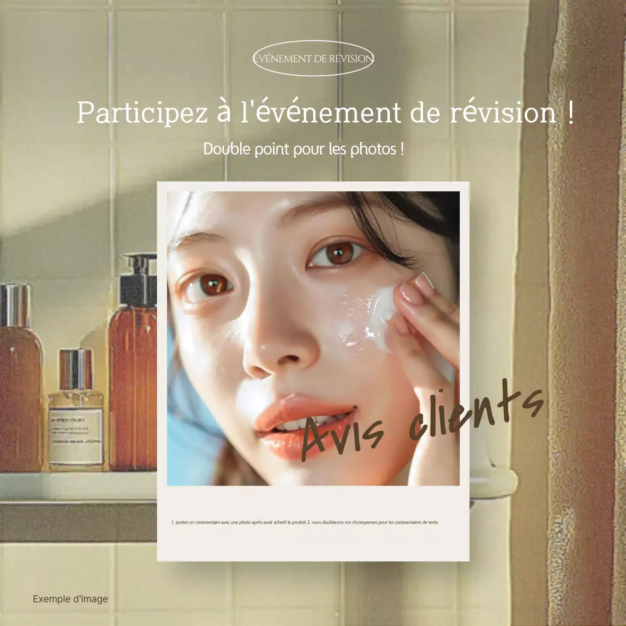 Beige Modern Review Ad