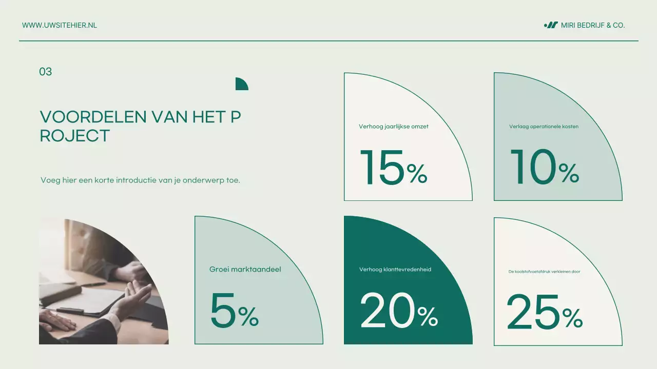 Munt modern projectvoorstel document