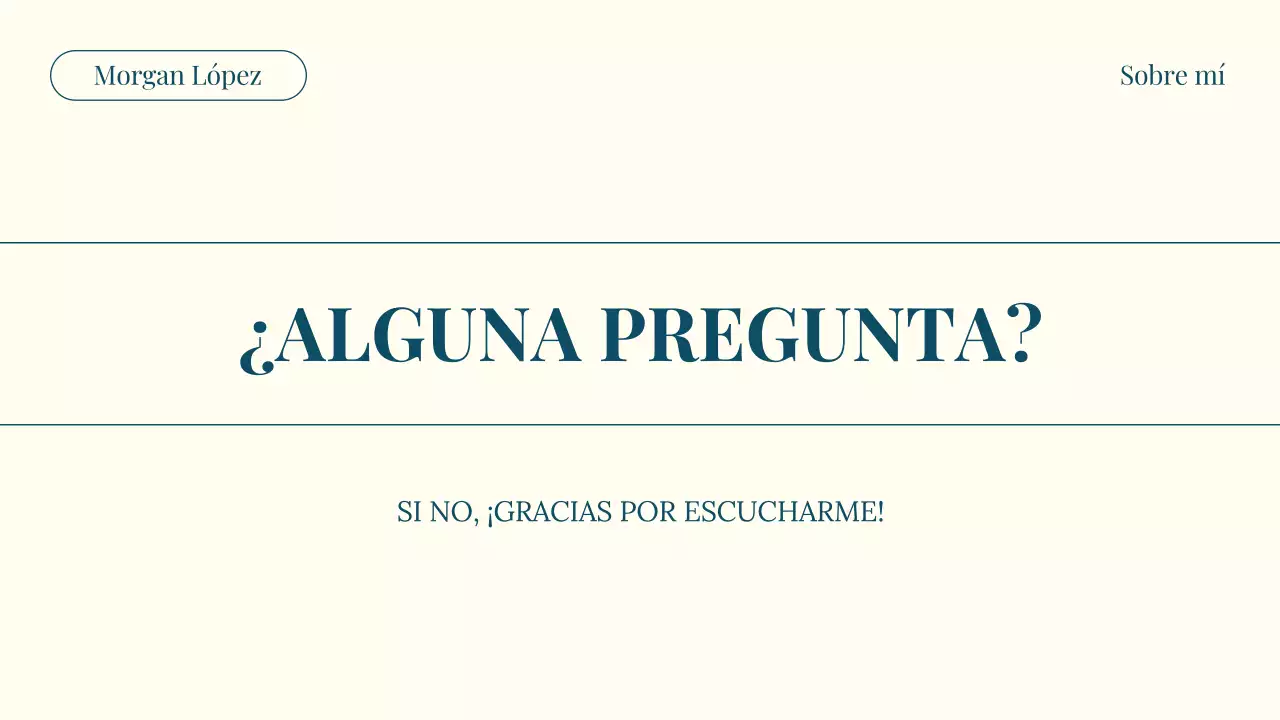 Teal and Beige Modern About Me Introducción