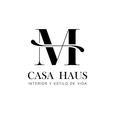 negro elegante Letra M Logo