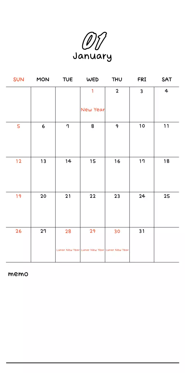 White cozy New Year's greetings