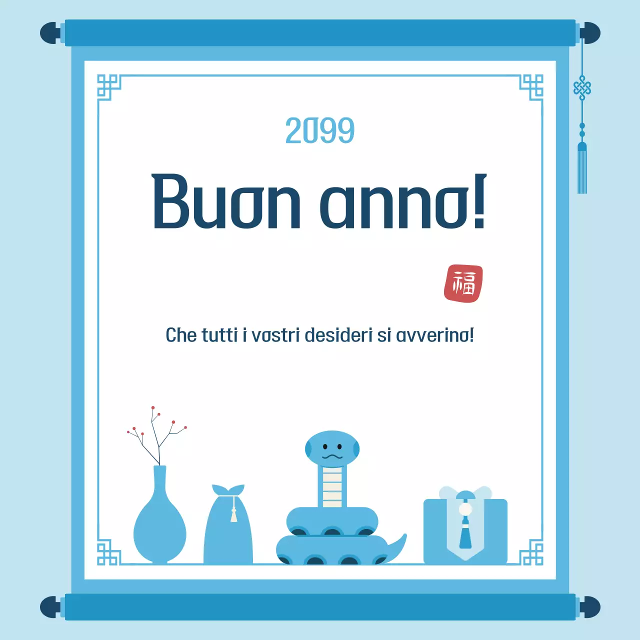 Festeggiate il tradizionale Capodanno in azzurro