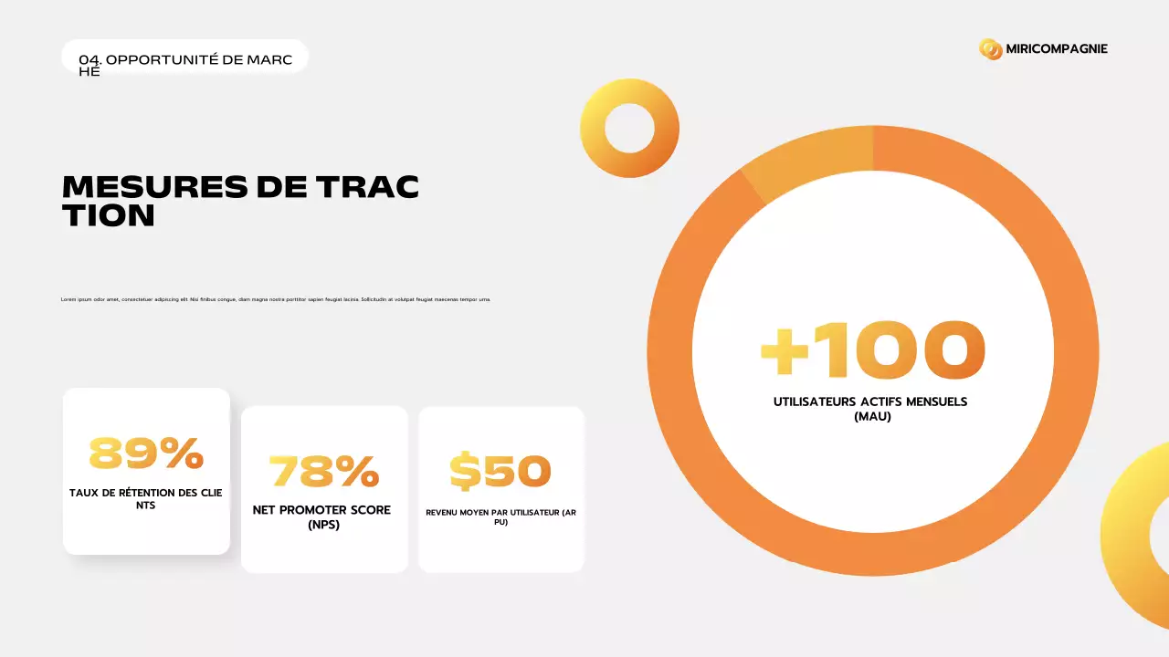 orange modern business pitch