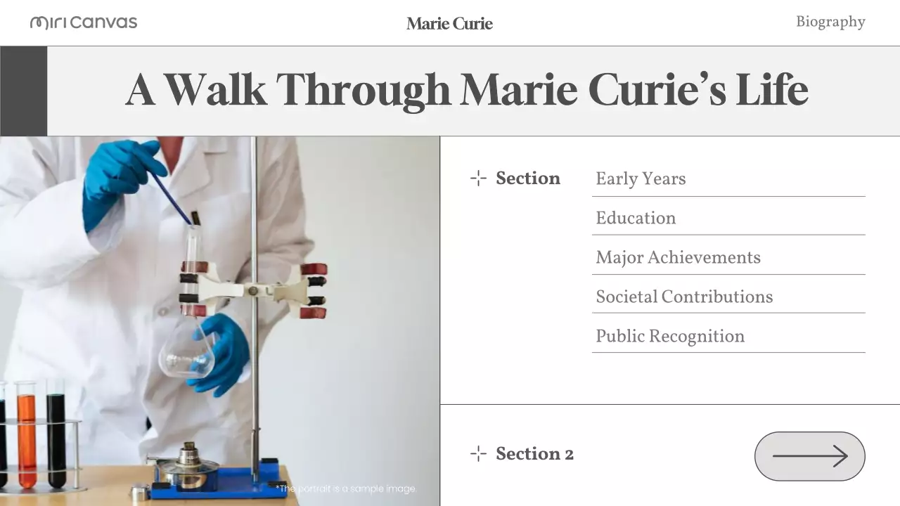 Beige Modern Biography Guide Presentation