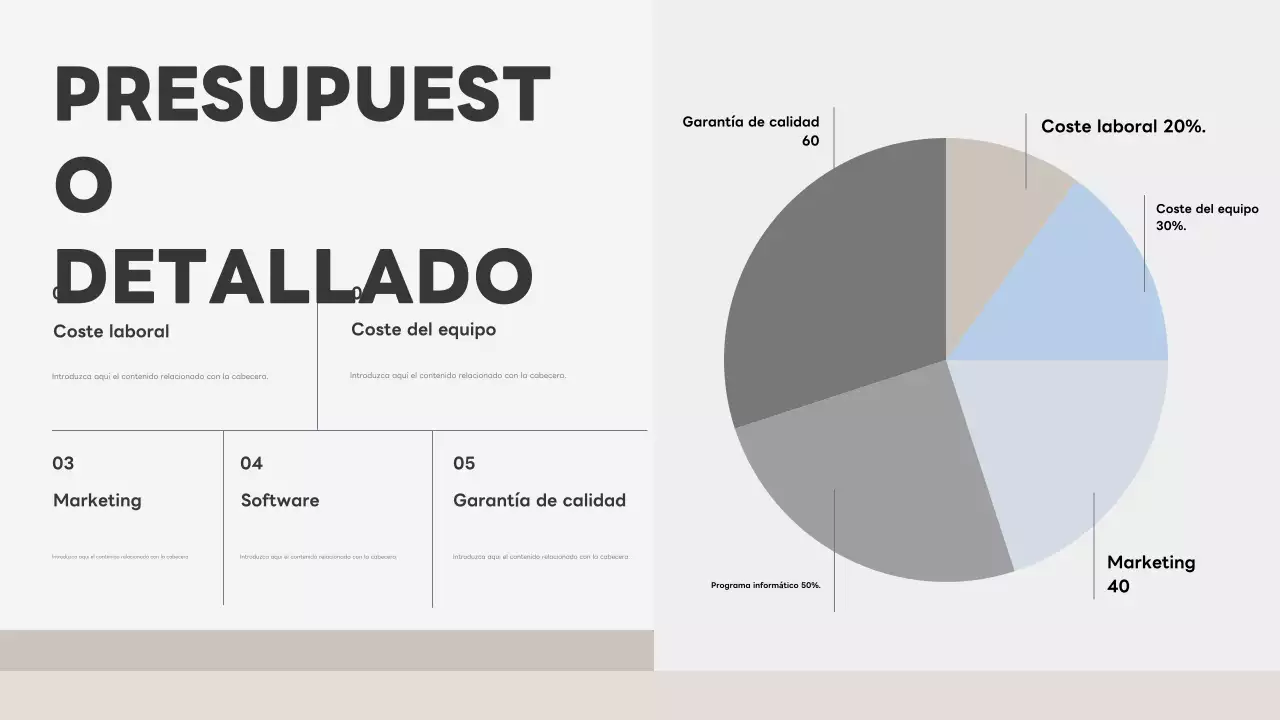 documento del plan de empresa grey modern