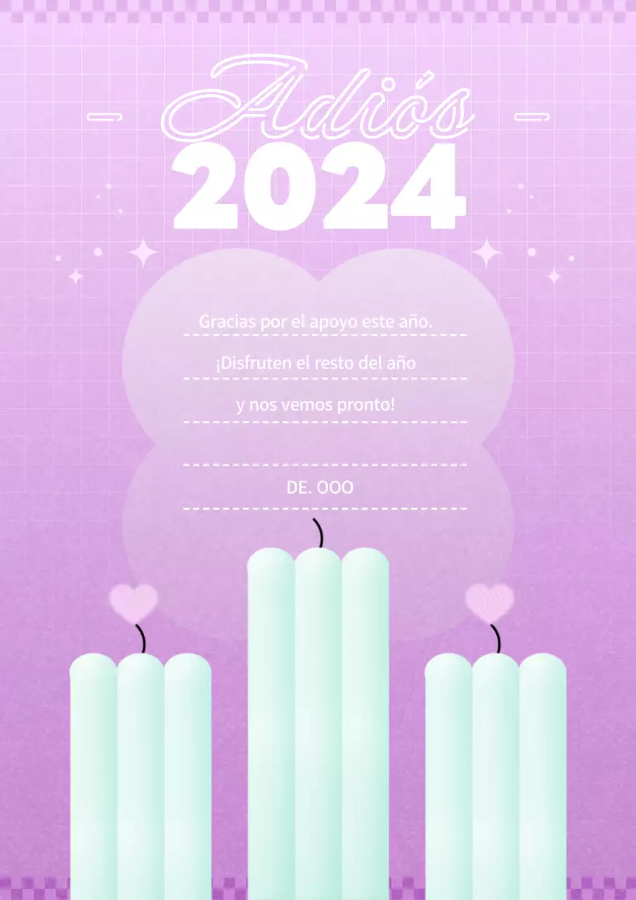 Tarjeta de felicitación navideña Kitsch malva