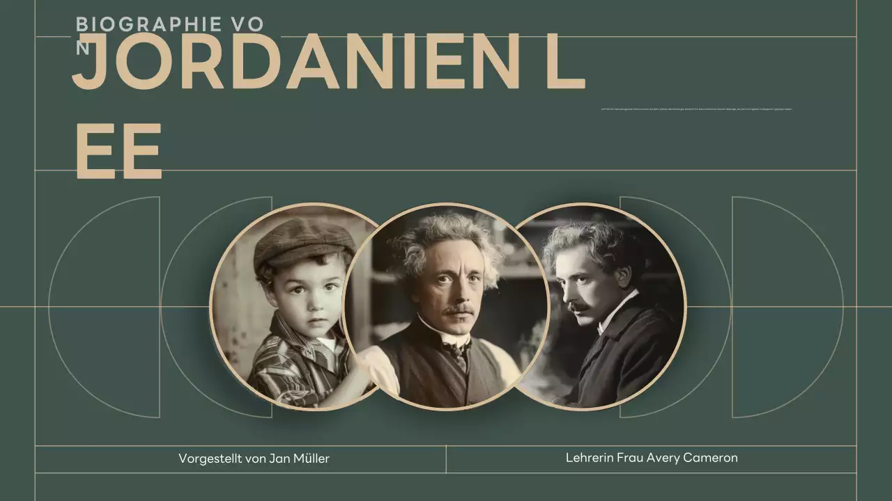 grüner Klassiker der Biografiepräsentation