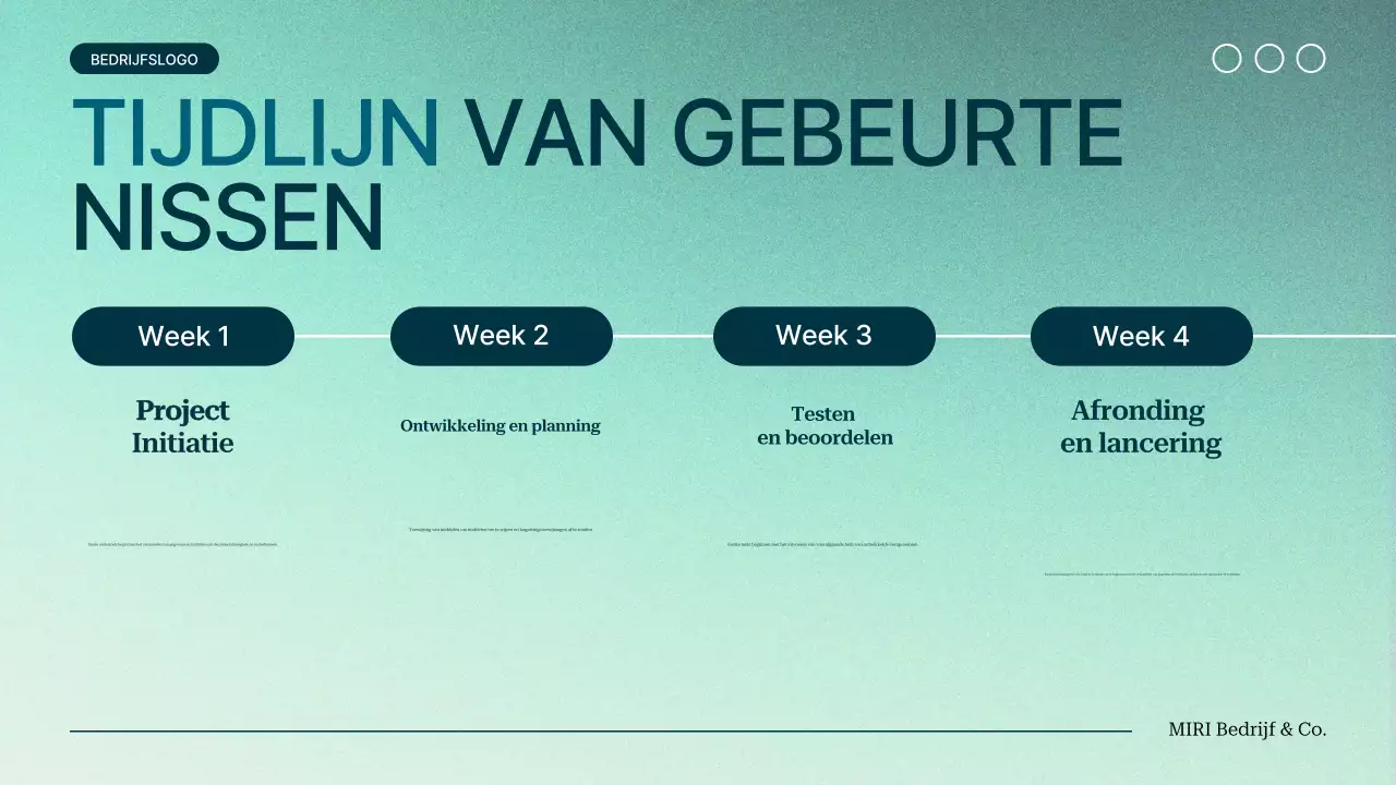 groenverloop modern Projectvoorstel