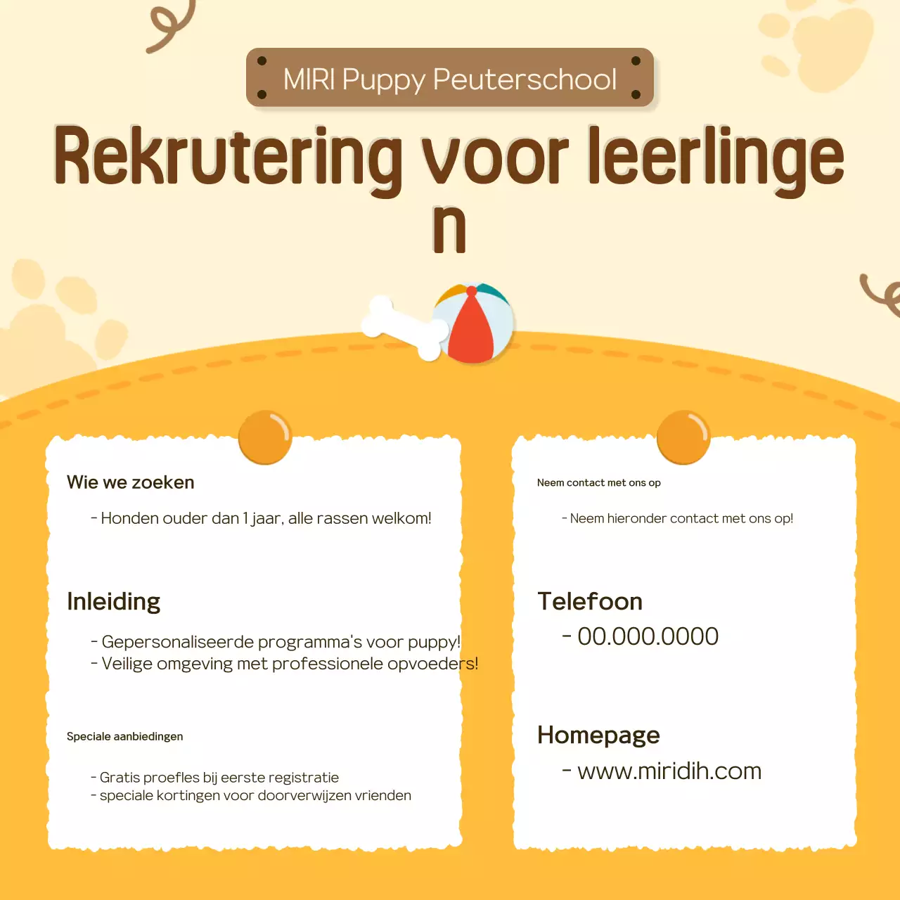 Promoot het gele knuffeldier kleuterschool