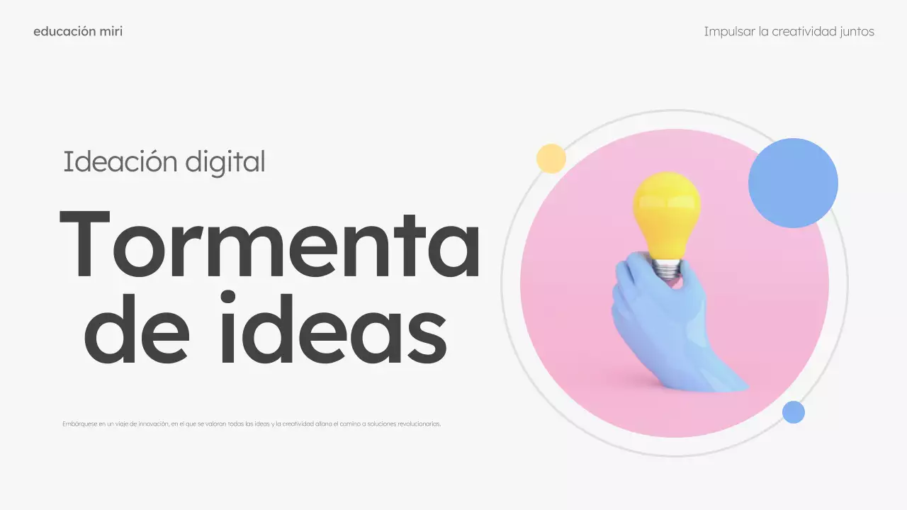 menta y rosa moderno diseño de guía de brainstorming