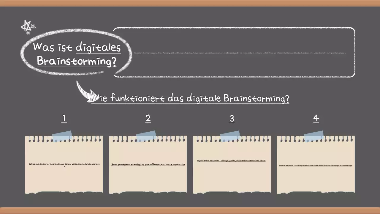 Grey Vintage Brainstorming Präsentation