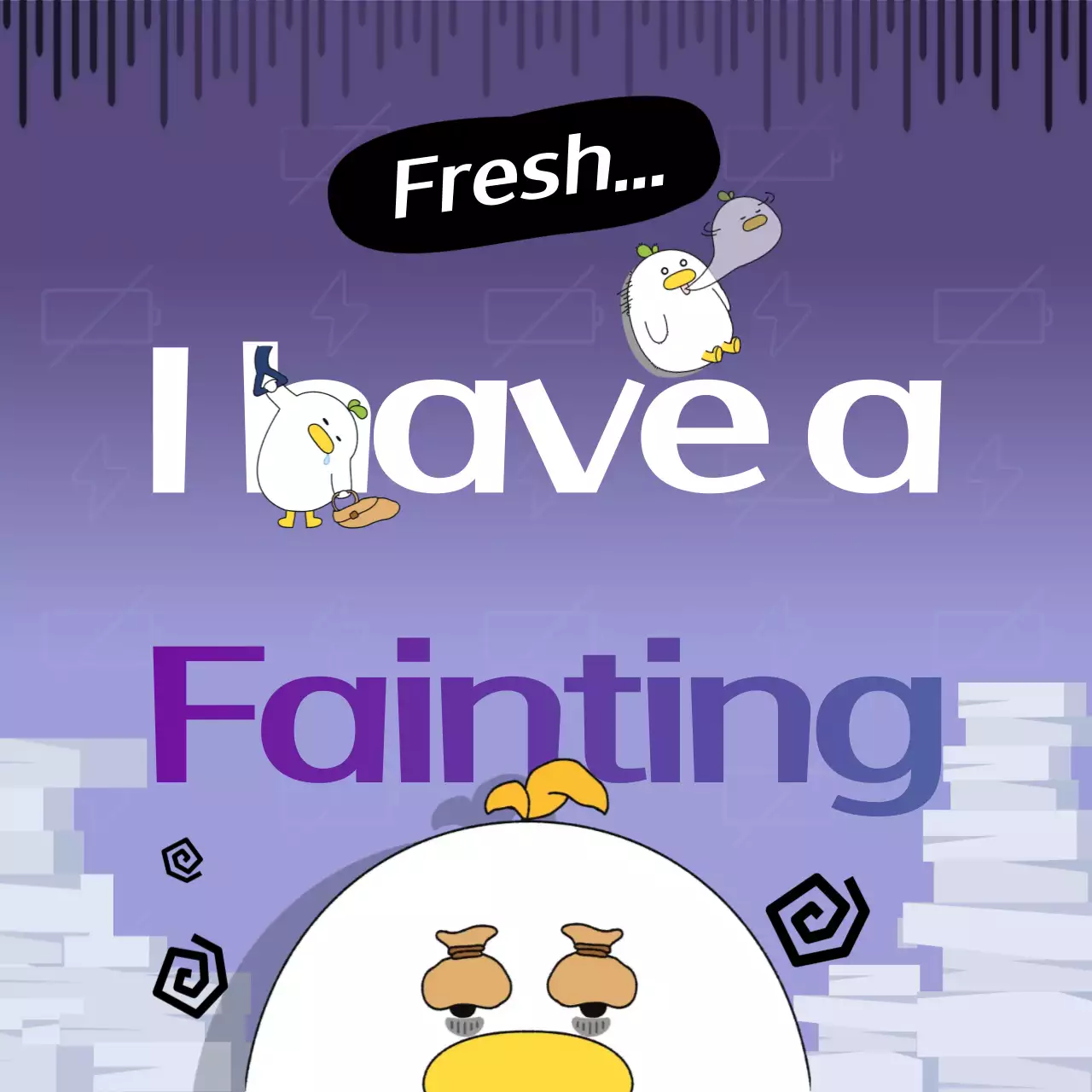 Meme Humor Komik Ungu Posting Media Sosial