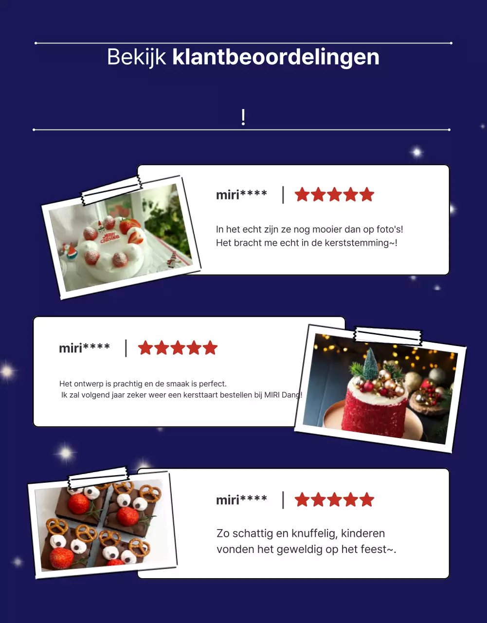 Rode Vintage Kersttaart Promotie