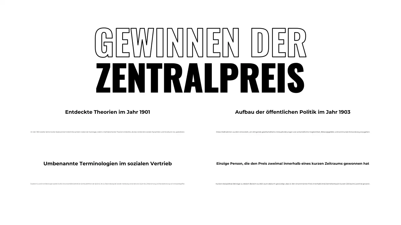 Schwarz-Weiß-Biographie Präsentation