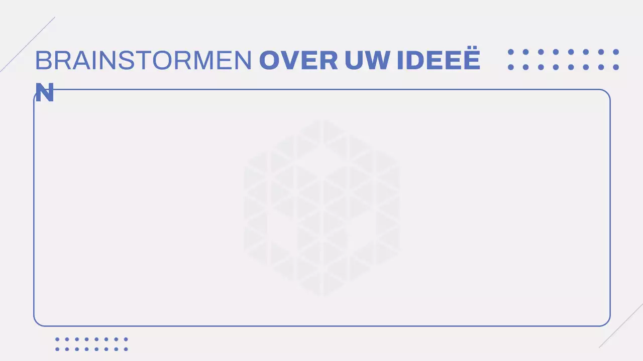 Grijs Blauw Modern Brainstormen Presentatie Infografieken