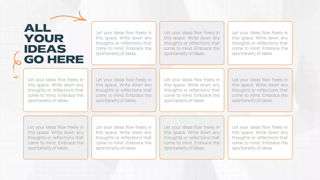 Orange Modern Brainstorming Promotion Presentation