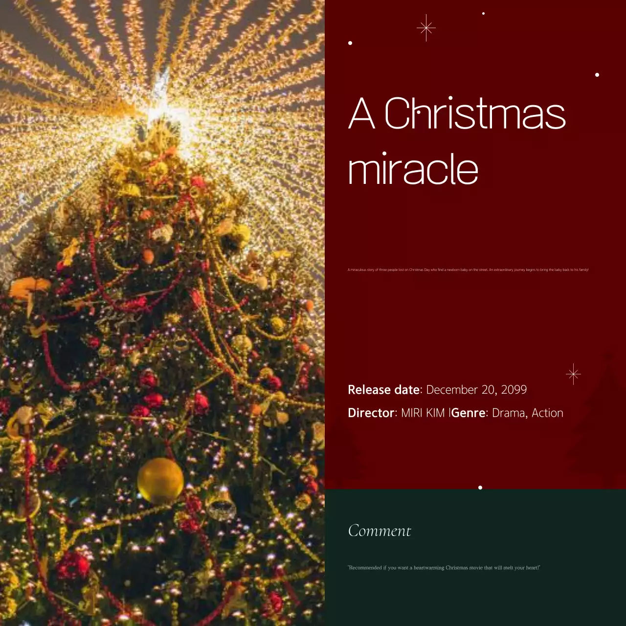 Guia de Natal Tradicional Vermelho Instagram Carrossel