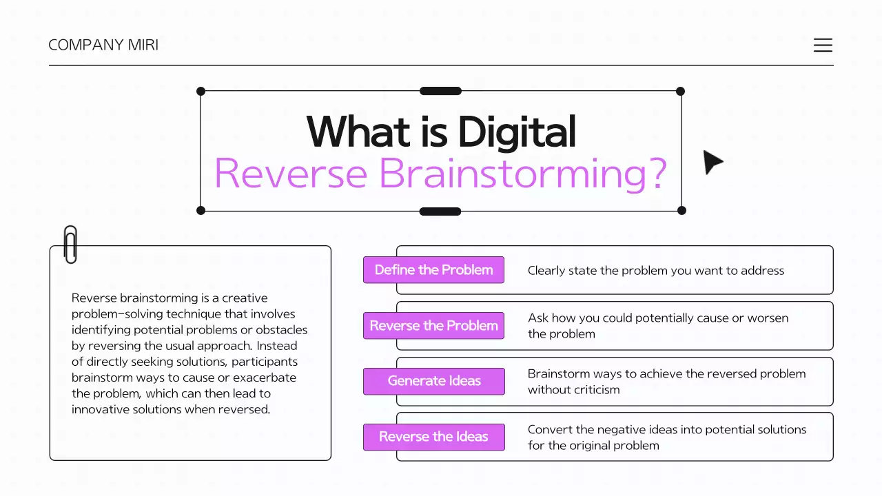 Bài thuyết trình hướng dẫn động não tối giản màu vàng