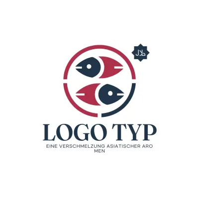 rot modernes Logo-Design