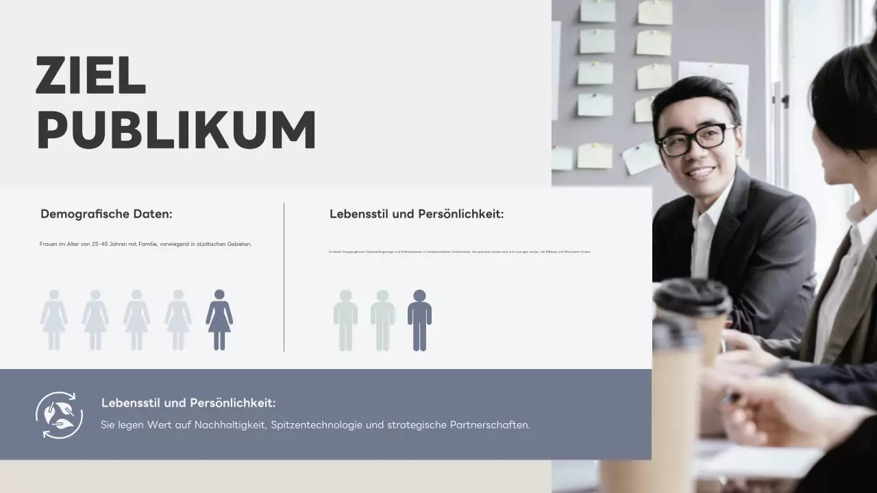 graues modernes Businessplan-Dokument